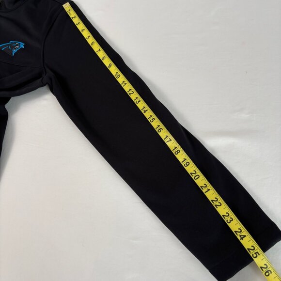 Carolina Panthers Jacket Antigua Black Full Zip Fitted Pockets Women's Medium - Picture 11 of 11